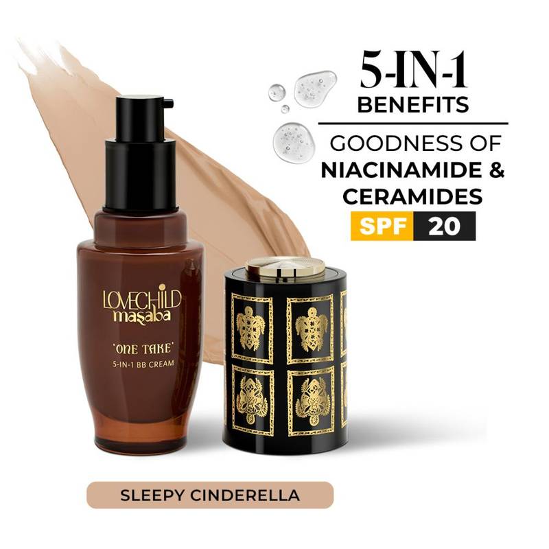 LoveChild Masaba One Take 5-In-1 BB Cream SPF 20 PA++ - Sleepy Cinderella
