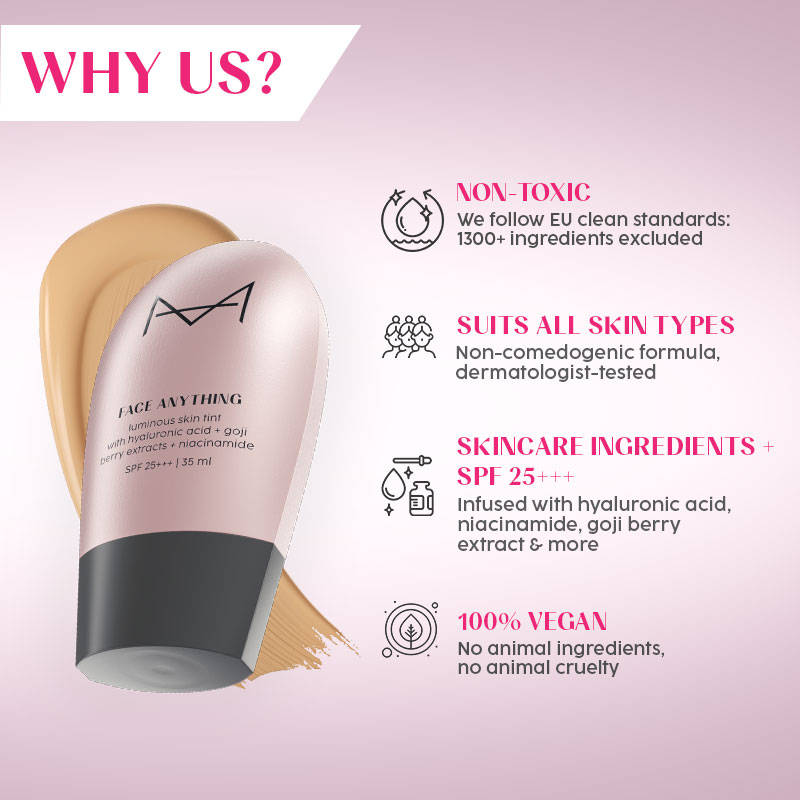 House Of Makeup Face Anything Luminous Skin Tint For Glass Skin - M10 Medium Skin Tone
